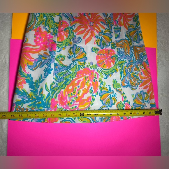 Lilly Pulitzer Kennedy Shift Resort White Casa Marina Halter Dress Size 4 - Picture 7 of 14